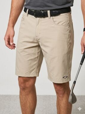 Oakley Men's Khaki Performance Golf Shorts